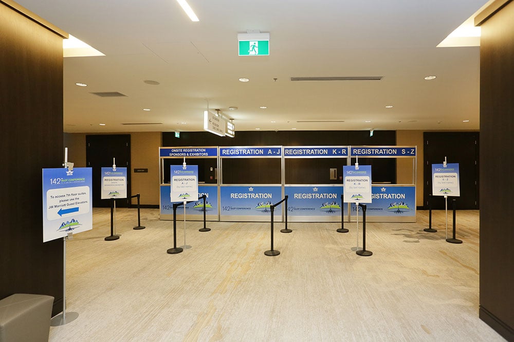 IATA 2018 Convention — LEVY show build, photo 02.