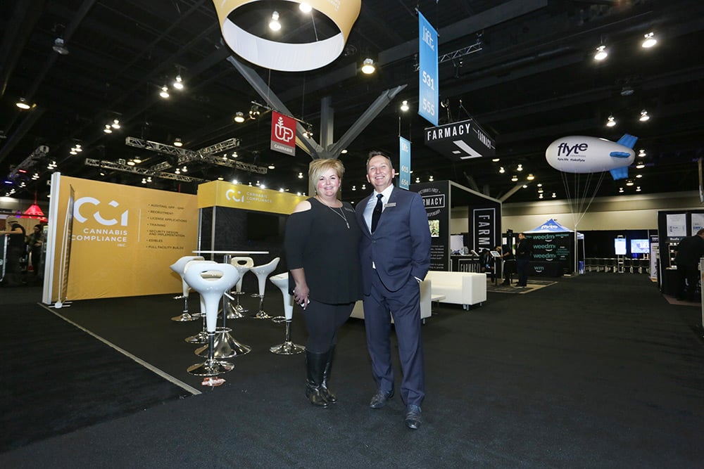 Lift Cannabis Expo — LEVY show build, photo 01.