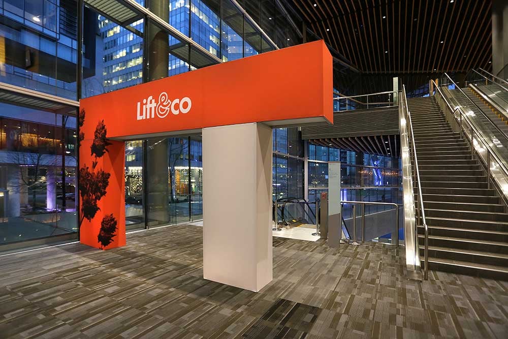 LIFT 2019 Convention — LEVY show build, photo 02.