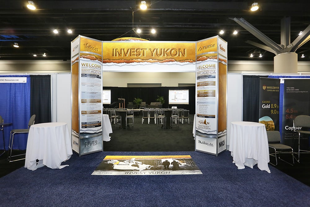 Vancouver Resource Investment Conference — LEVY show build, photo 01.