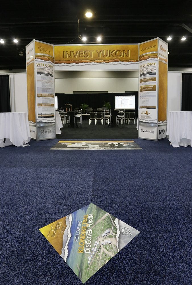 Vancouver Resource Investment Conference — LEVY show build, photo 02.