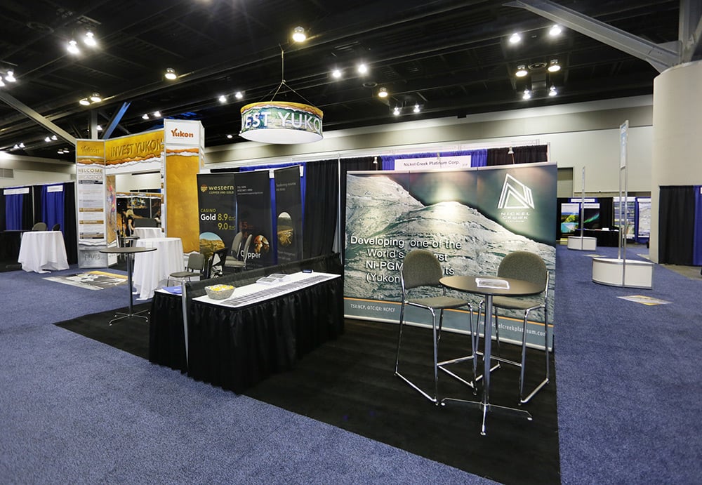 Vancouver Resource Investment Conference — LEVY show build, photo 06.