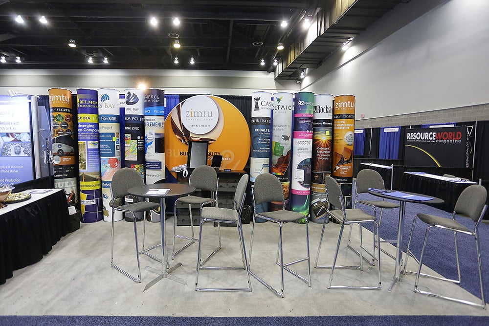 Vancouver Resource Investment Conference — LEVY show build, photo 08.